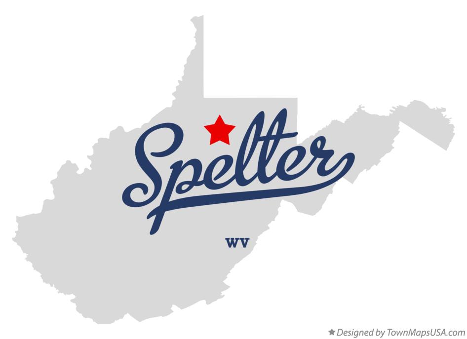 Map of Spelter West Virginia WV