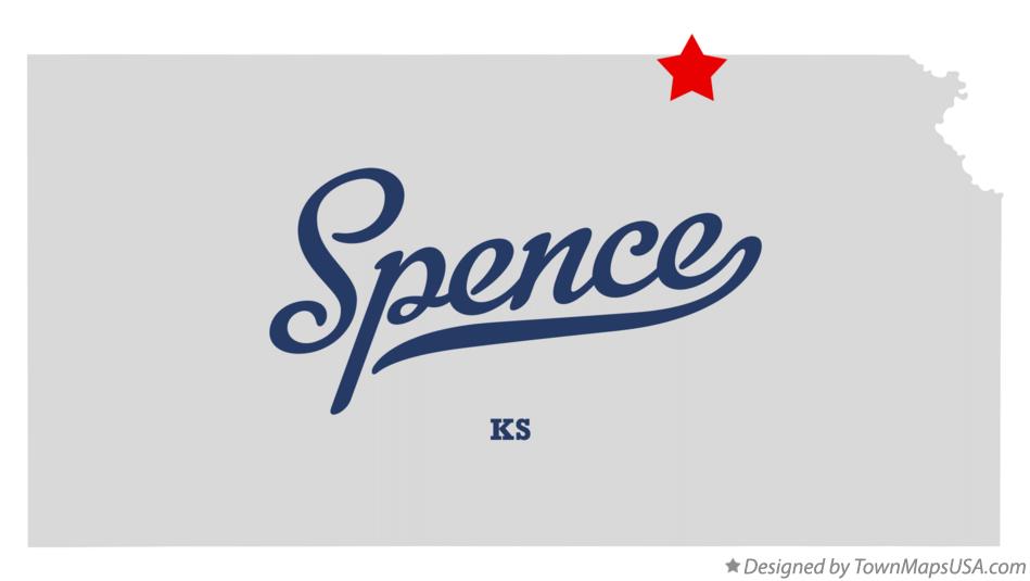 Map of Spence Kansas KS