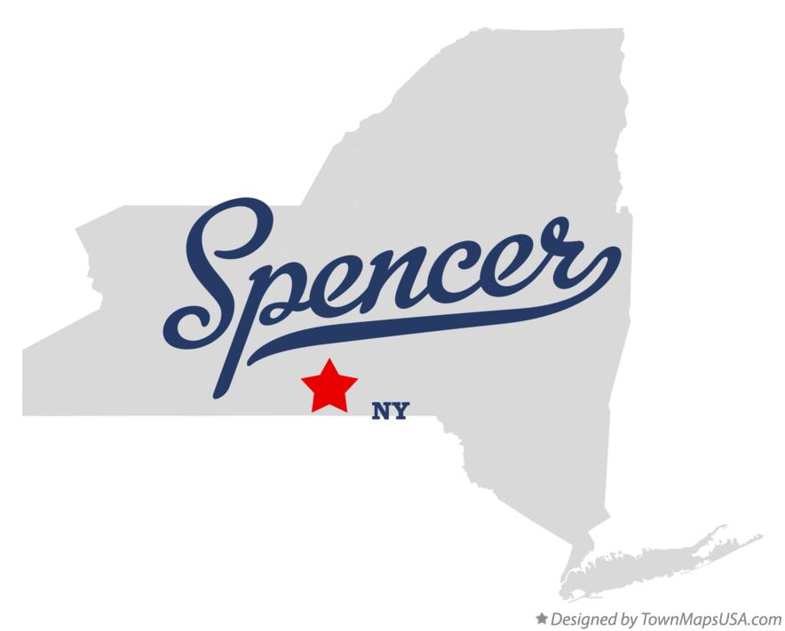 Map of Spencer New York NY