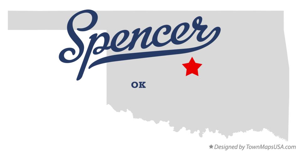Map of Spencer Oklahoma OK