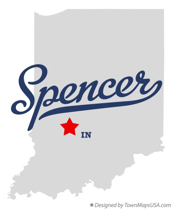 Map of Spencer Indiana IN