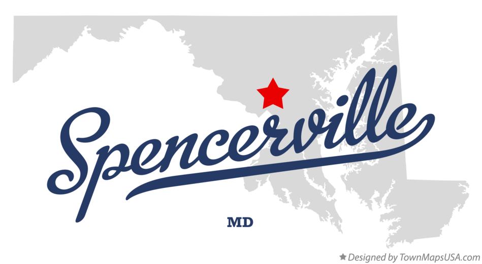 Map of Spencerville Maryland MD