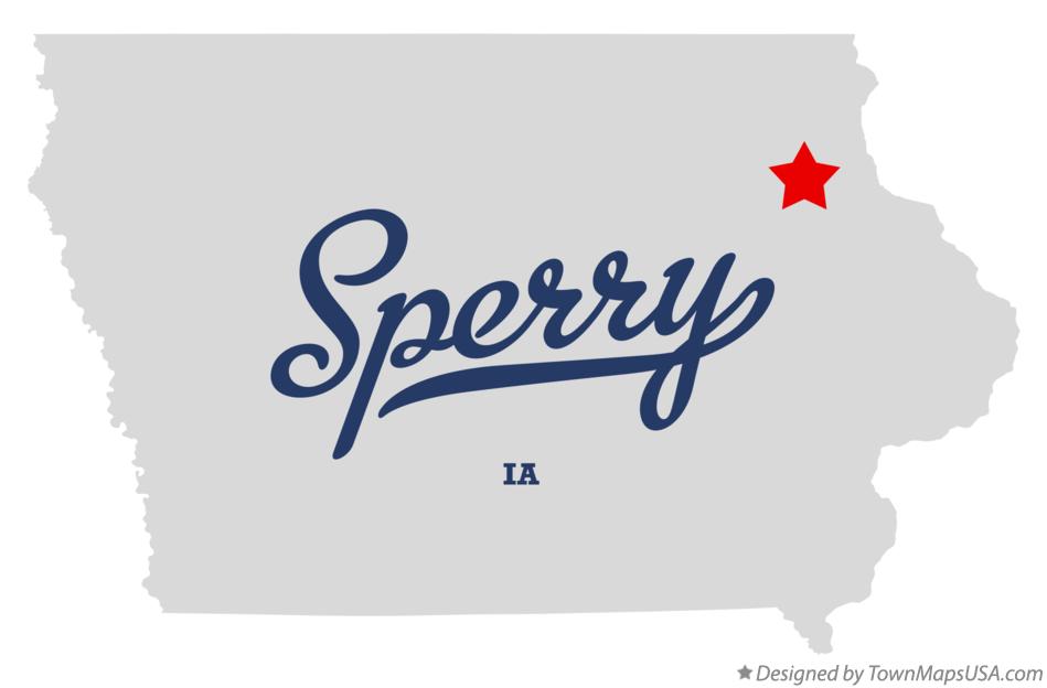 Map of Sperry Iowa IA