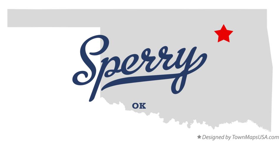 Map of Sperry Oklahoma OK