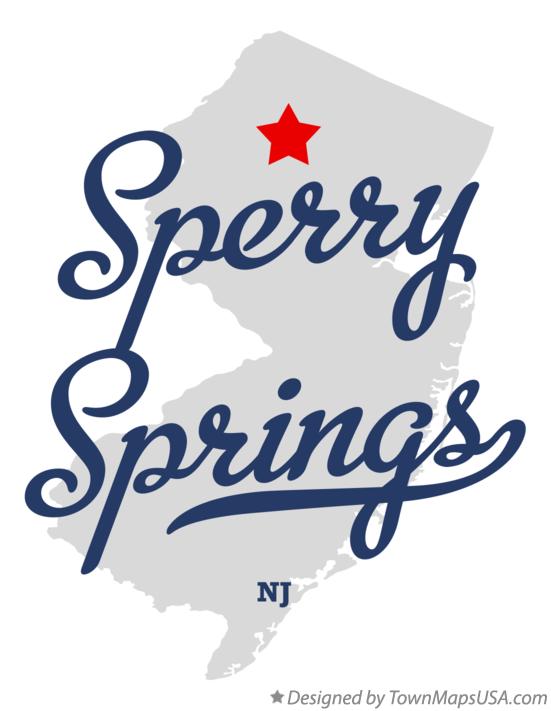 Map of Sperry Springs New Jersey NJ