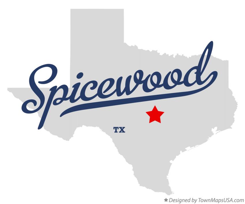 Map of Spicewood Texas TX