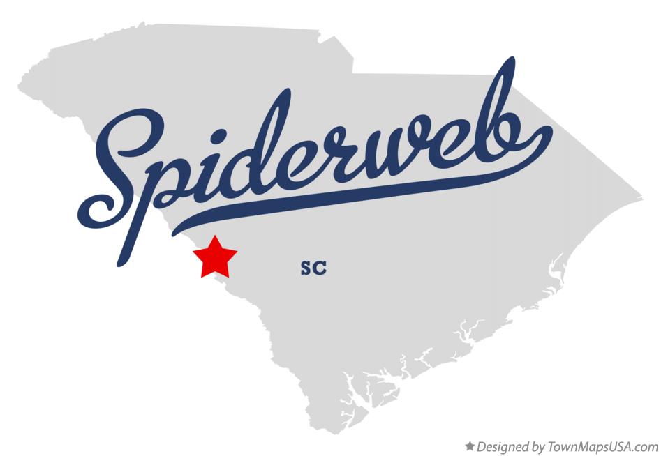 Map of Spiderweb South Carolina SC