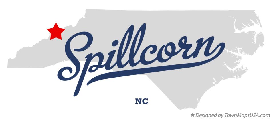 Map of Spillcorn North Carolina NC