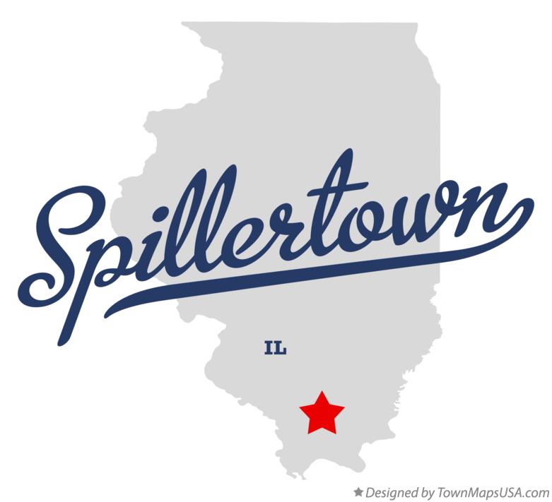 Map of Spillertown Illinois IL