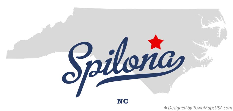 Map of Spilona North Carolina NC