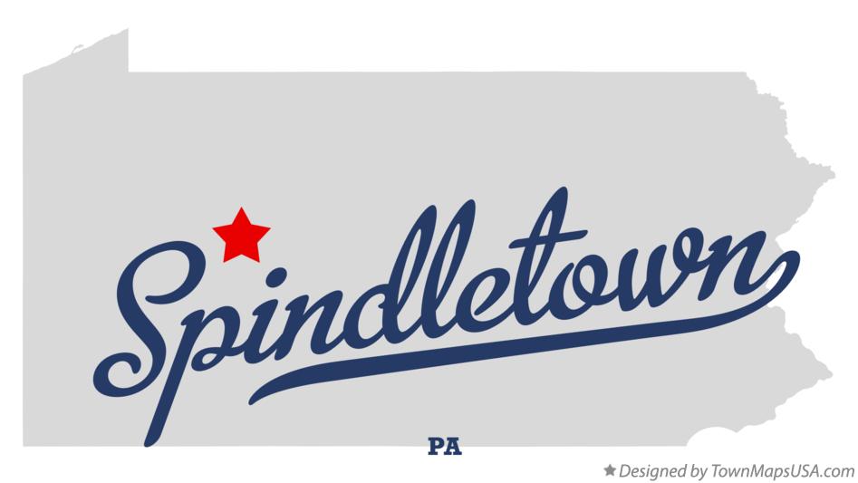 Map of Spindletown Pennsylvania PA