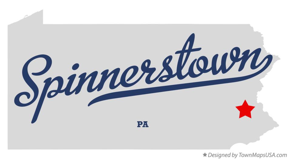 Map of Spinnerstown Pennsylvania PA