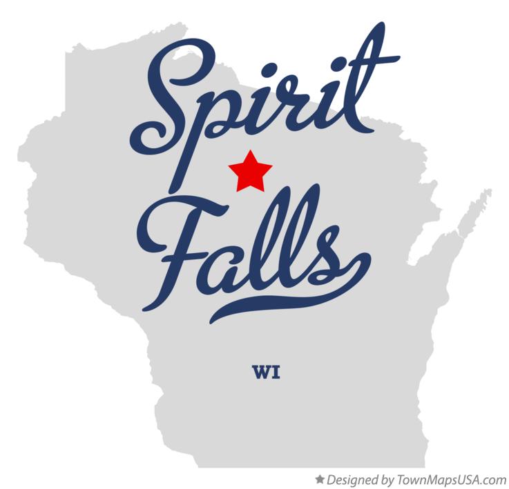 Map of Spirit Falls Wisconsin WI