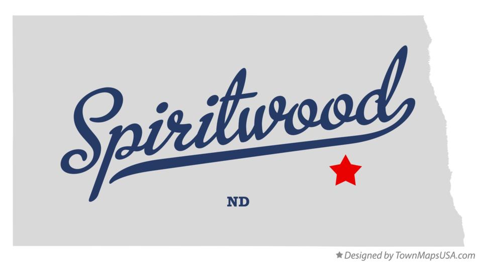 Map of Spiritwood North Dakota ND
