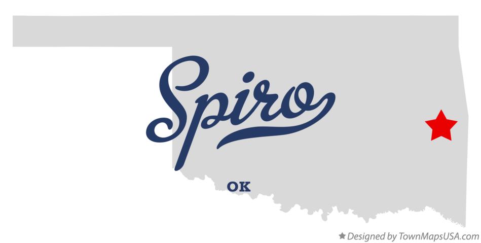Map of Spiro Oklahoma OK