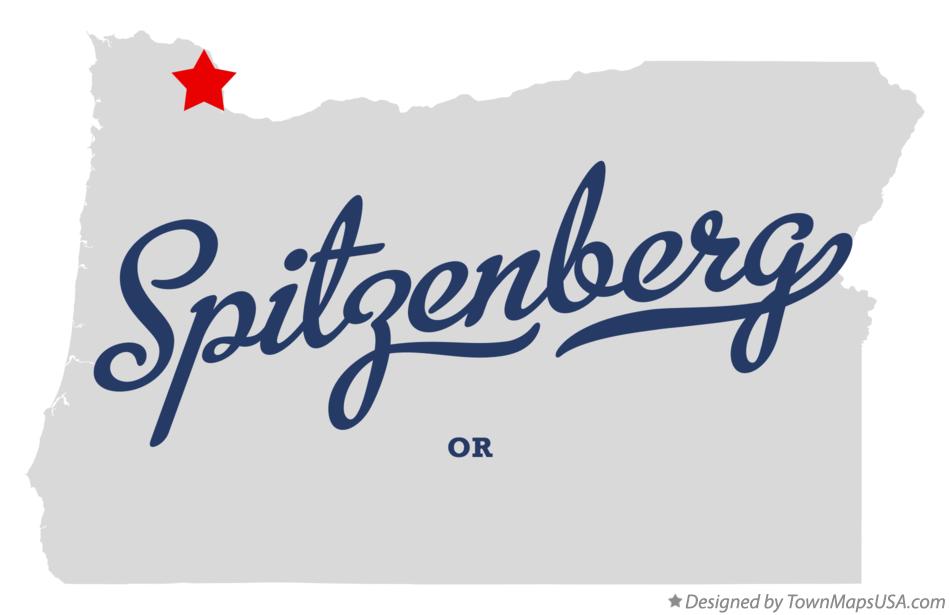 Map of Spitzenberg Oregon OR