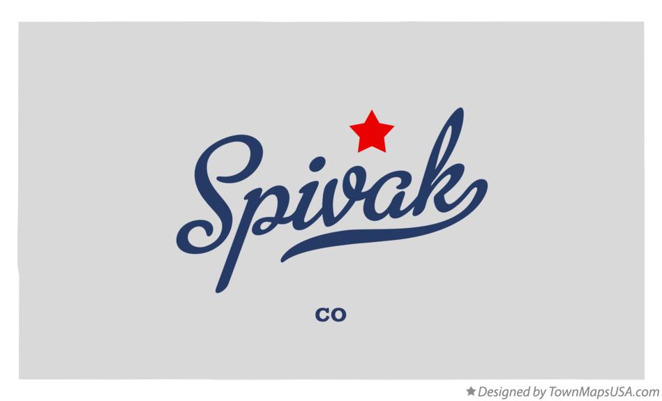 Map of Spivak Colorado CO