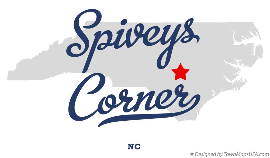 Map of Spiveys Corner North Carolina NC