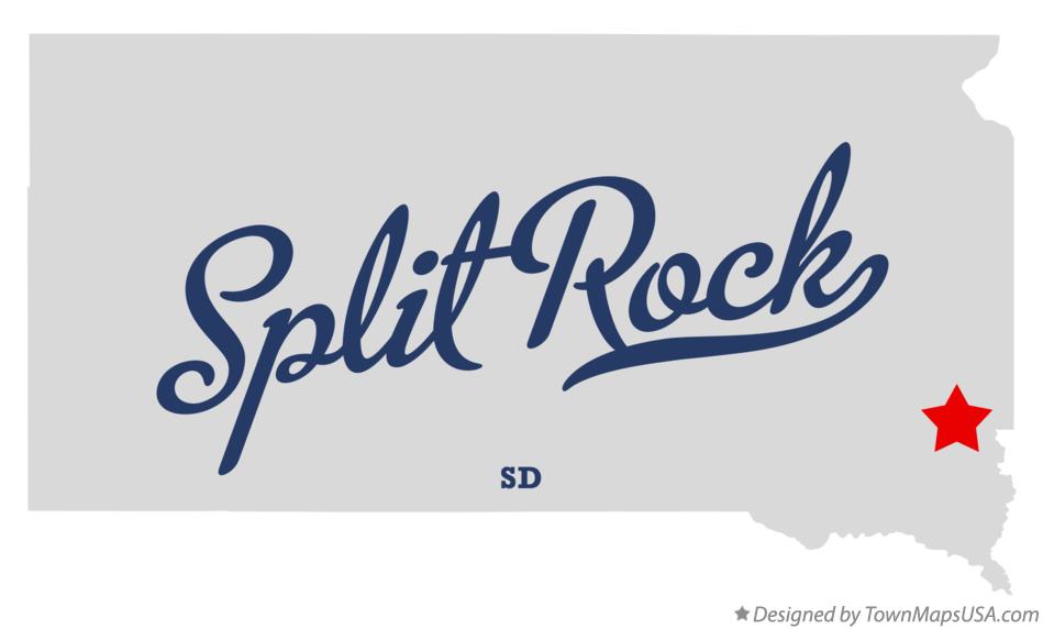Map of Split Rock South Dakota SD