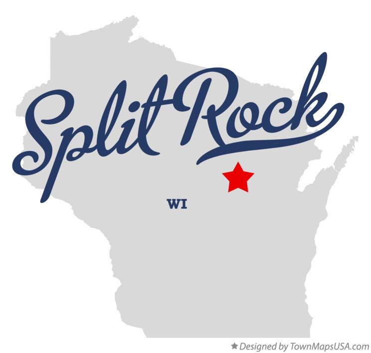 Map of Split Rock Wisconsin WI