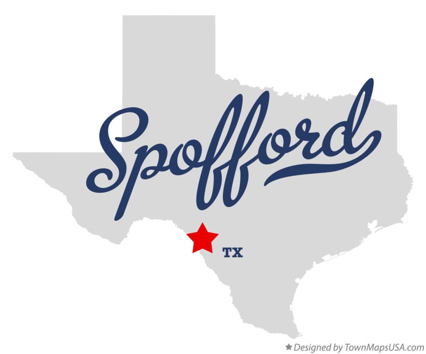 Map of Spofford Texas TX