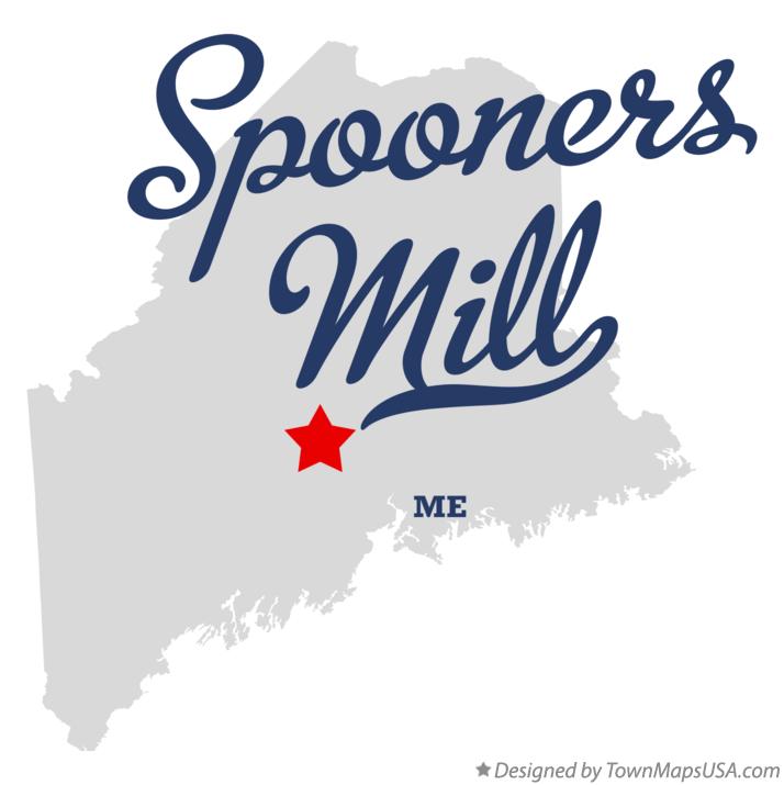 Map of Spooners Mill Maine ME