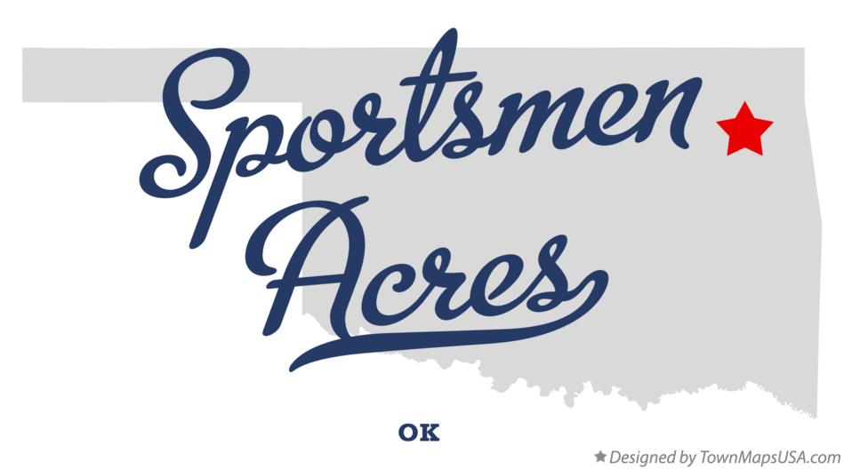 Map of Sportsmen Acres Oklahoma OK