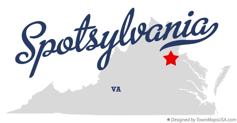 Map of Spotsylvania Virginia VA