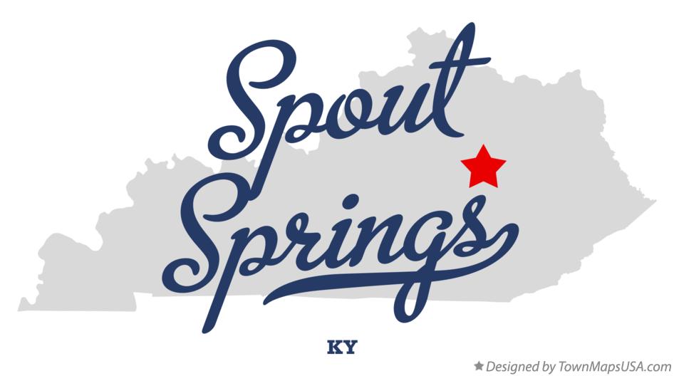 Map of Spout Springs Kentucky KY