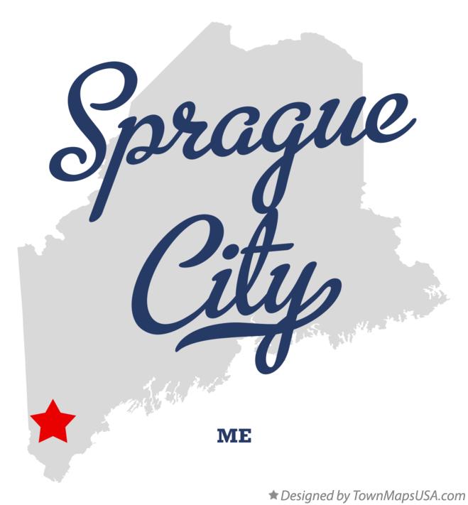 Map of Sprague City Maine ME