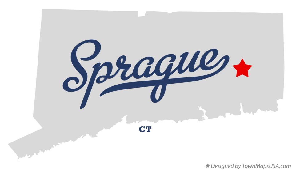 Map of Sprague Connecticut CT