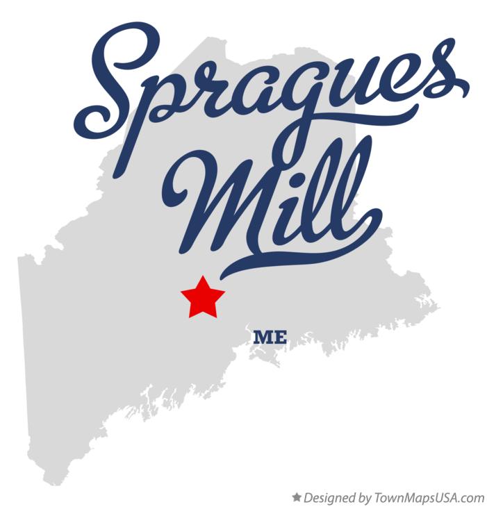 Map of Spragues Mill Maine ME