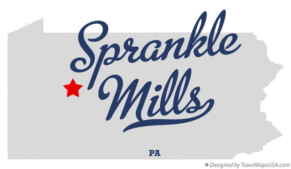 Map of Sprankle Mills Pennsylvania PA