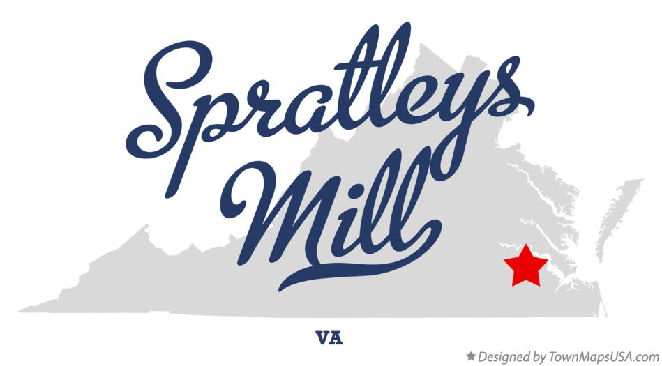 Map of Spratleys Mill Virginia VA
