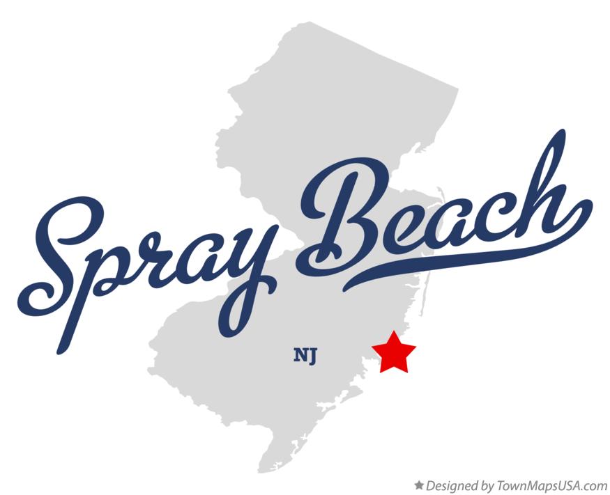 Map of Spray Beach New Jersey NJ