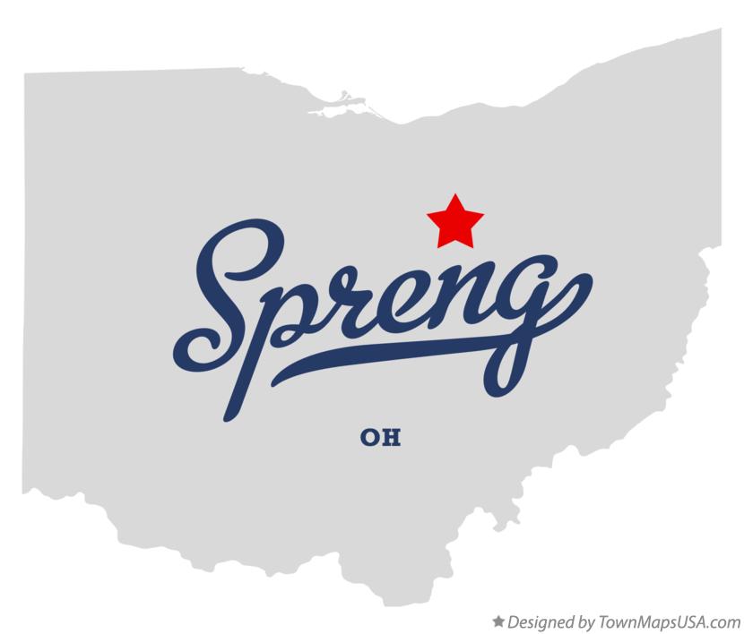 Map of Spreng Ohio OH