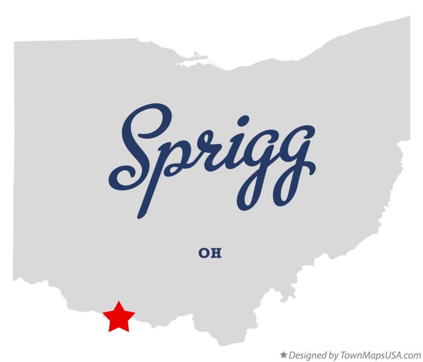 Map of Sprigg Ohio OH