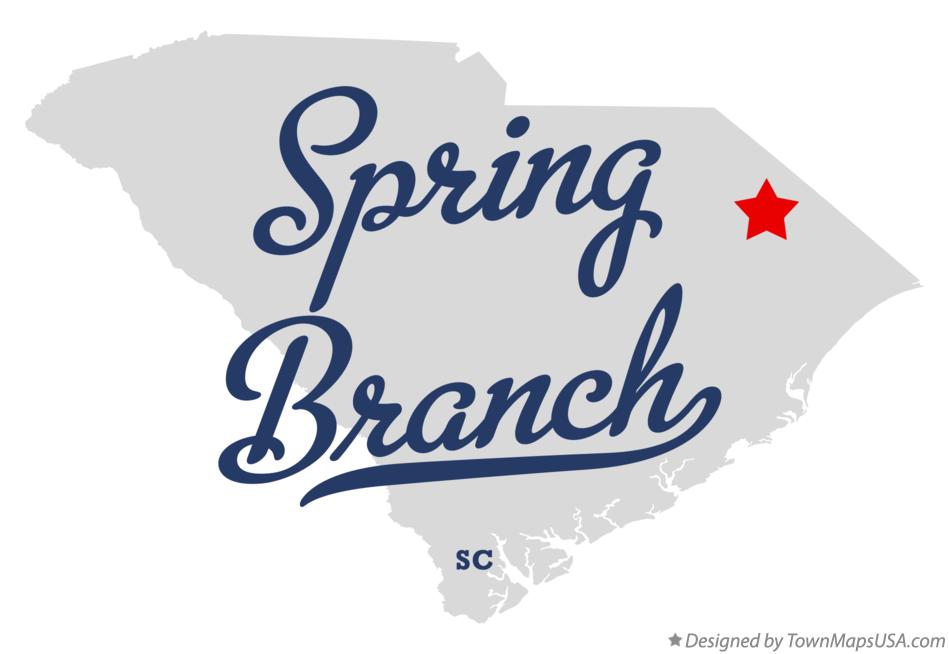 Map of Spring Branch South Carolina SC