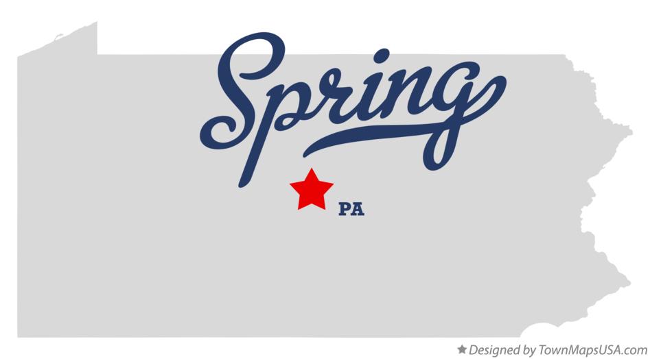 Map of Spring Pennsylvania PA