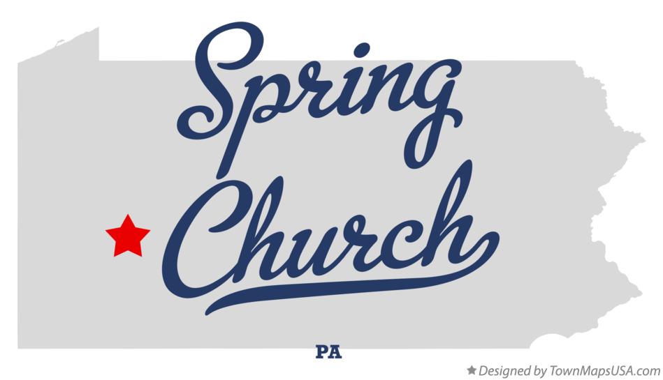 Map of Spring Church Pennsylvania PA