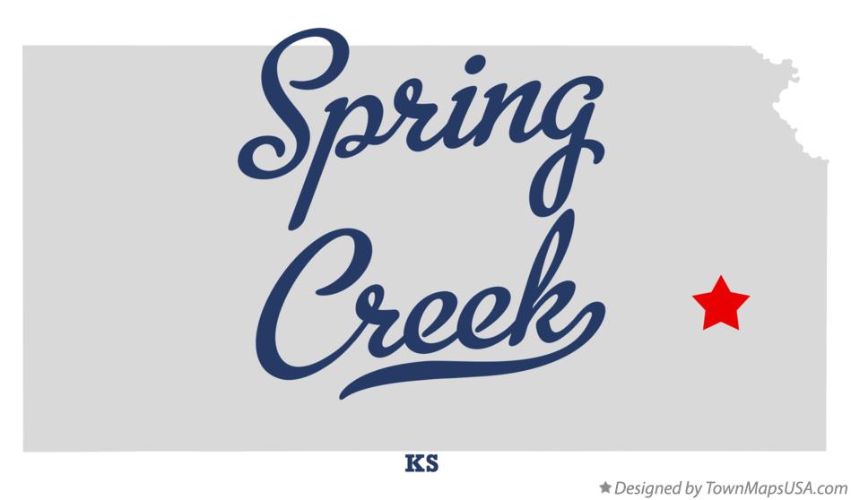Map of Spring Creek Kansas KS