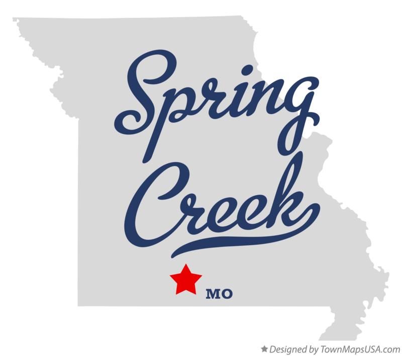 Map of Spring Creek Missouri MO