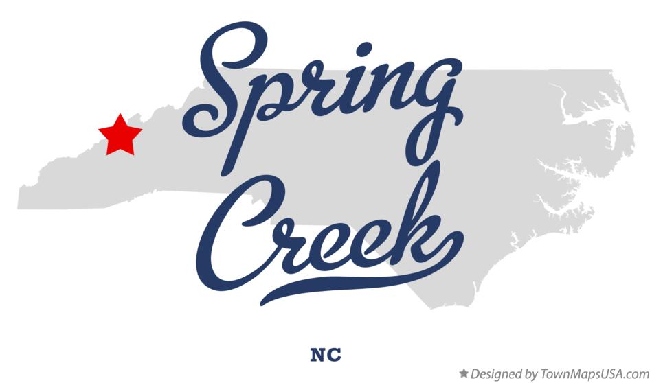 Map of Spring Creek North Carolina NC