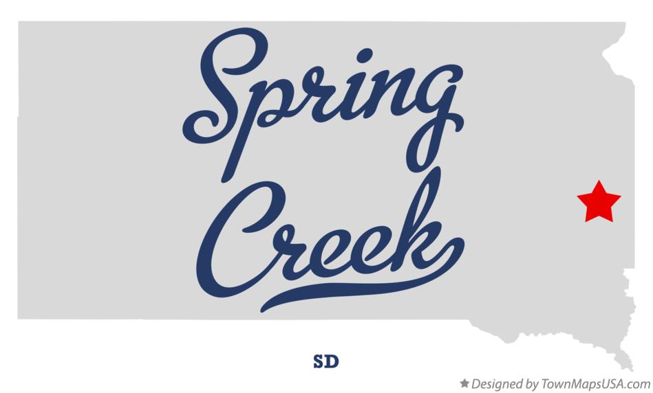Map of Spring Creek South Dakota SD