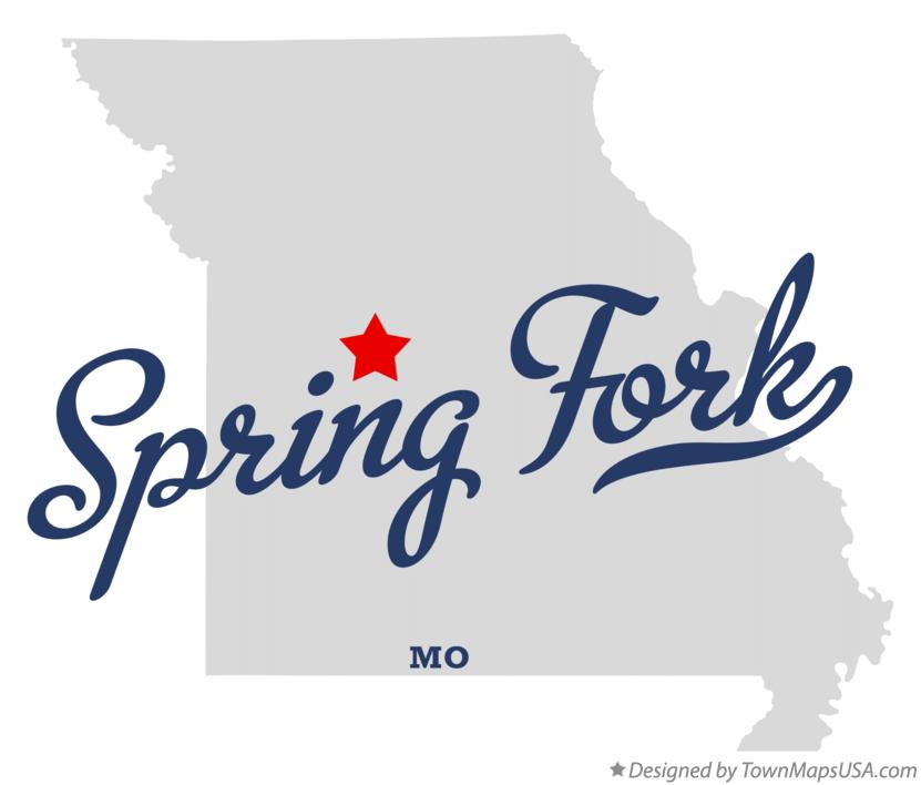 Map of Spring Fork Missouri MO