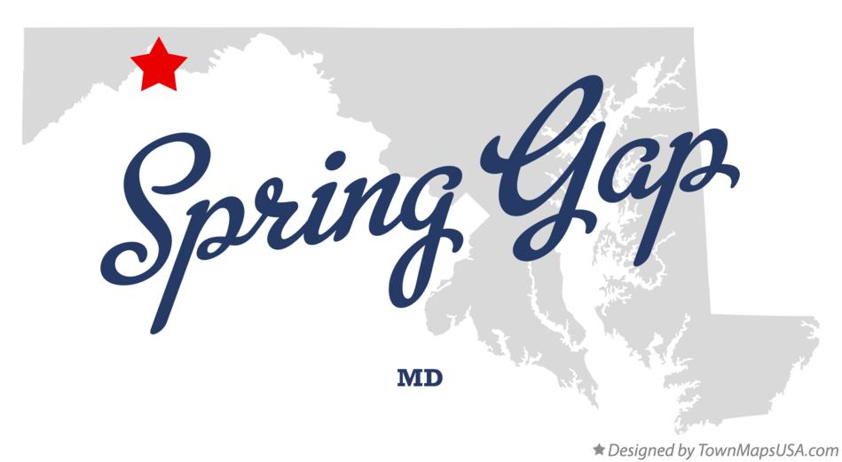 Map of Spring Gap Maryland MD