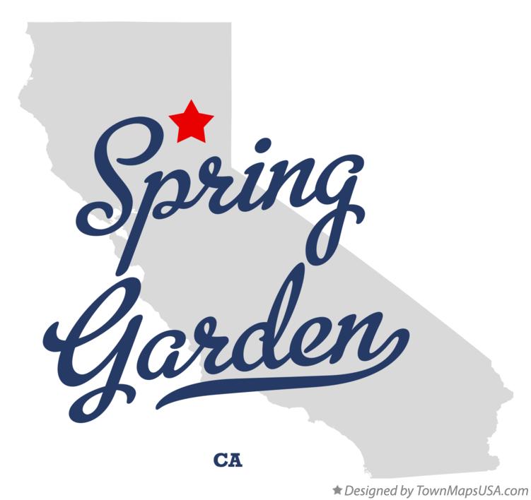 Map of Spring Garden California CA