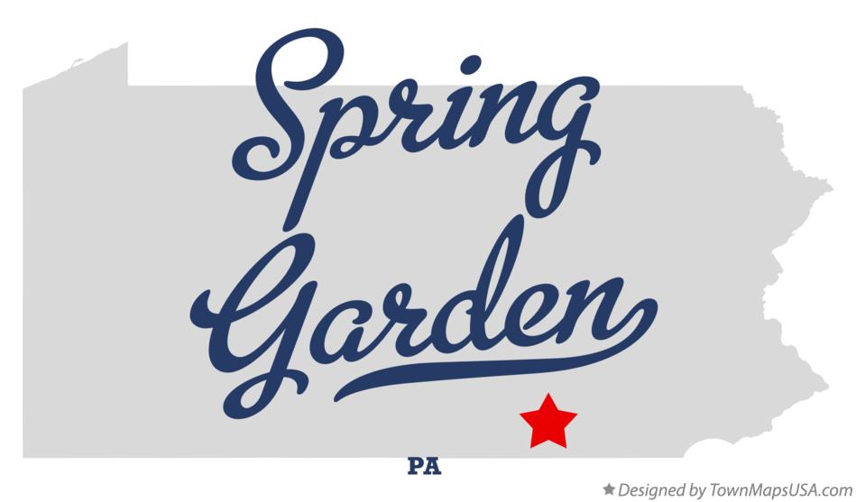 Map of Spring Garden Pennsylvania PA