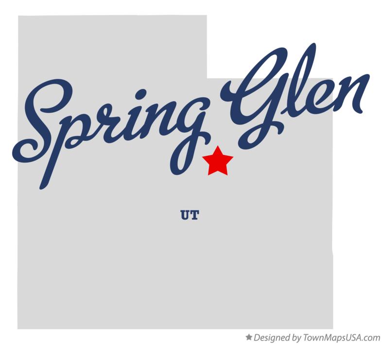 Map of Spring Glen Utah UT