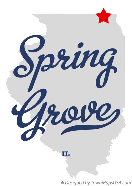 Map of Spring Grove Illinois IL